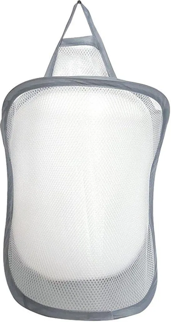 Panier à linge pliable en polyester gris 29 x 18 x 34 cm - 1 pièce