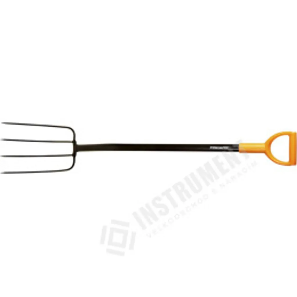 Fourche à Compost Solid Fiskars 133433 - 4 Dents - Acier et Manche Acier - 7