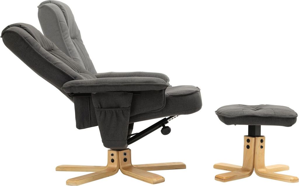 Relaxsessel CHARLY mit Hocker drehbar neigungsverstellbar Produktbild 