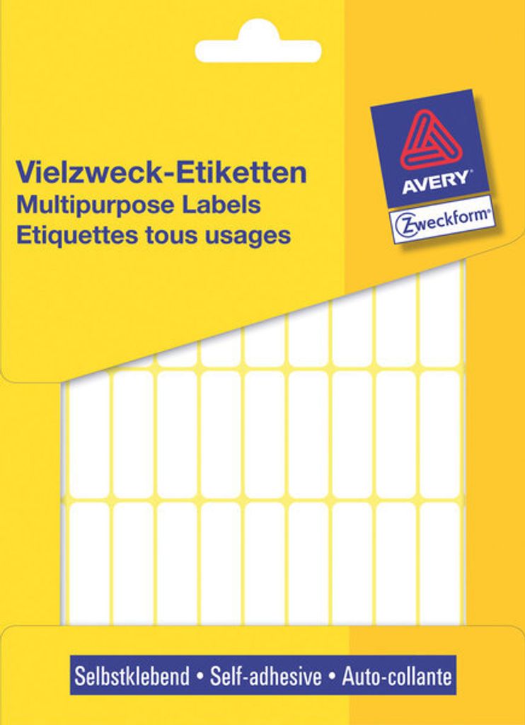 AVERY Zweckform Vielzweck Etiketten 32 x 10 mm weiß 1.144 Produktbild 