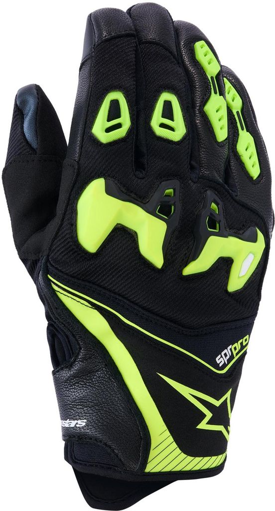 Alpinestars SP-R Pro Motorradhandschuhe, schwarz/neon-gelb, 3XL