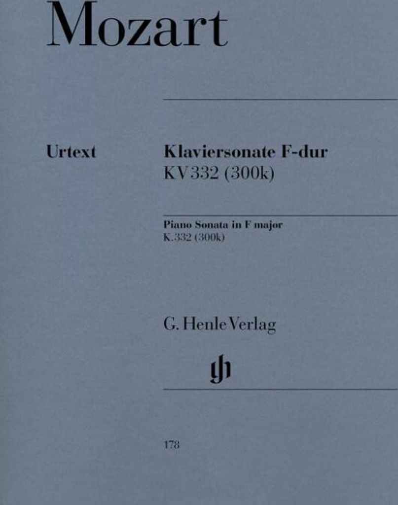 Mozart, Wolfgang Amadeus - Klaviersonate F-dur KV 332 (300k)