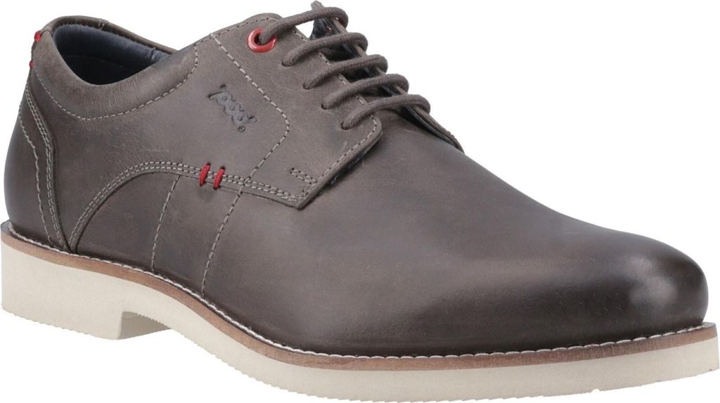 POD - Herren Oxford-Schuhe "Hampton", Italienisches Leder FS11350 (39,5 EU) (Grau)