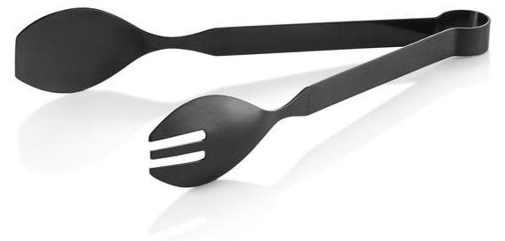 4x Servierzange Kitchen Tool 1887, 23,5 cm, mit schwarzer PVD Beschichtung, Chromnickelstahl