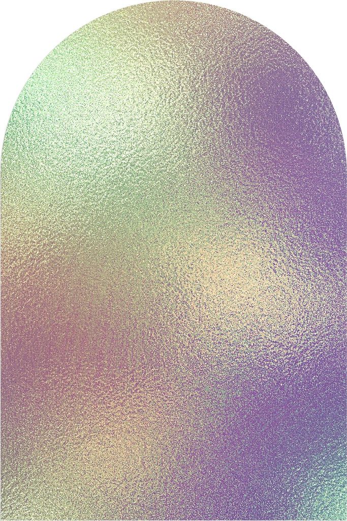 DEQORI Fototapete Rundbogen 60x90 cm 'Soft Glow in Pastell' Wand Tapete Leinwand Sticker