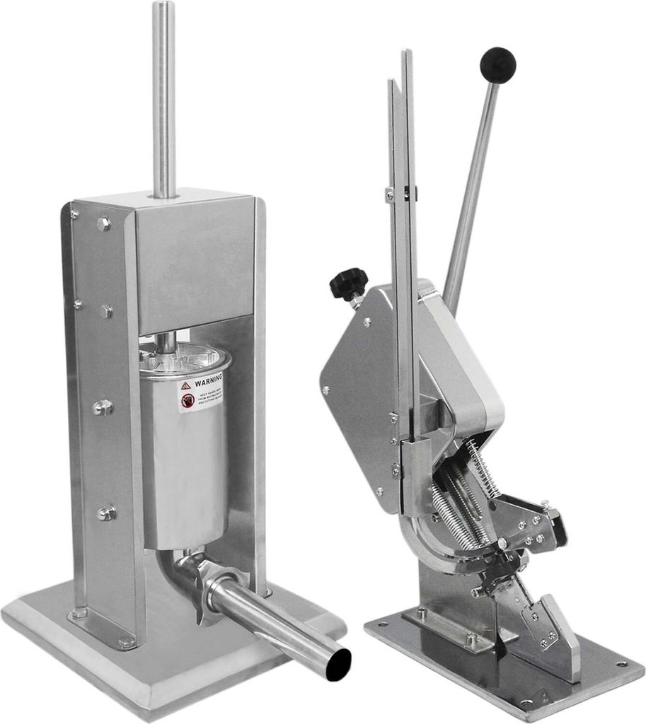 Kukoo 5 Liter Wurstfüller und Wurstclipper im Set 2000 Clips Wurstpresse Klipper