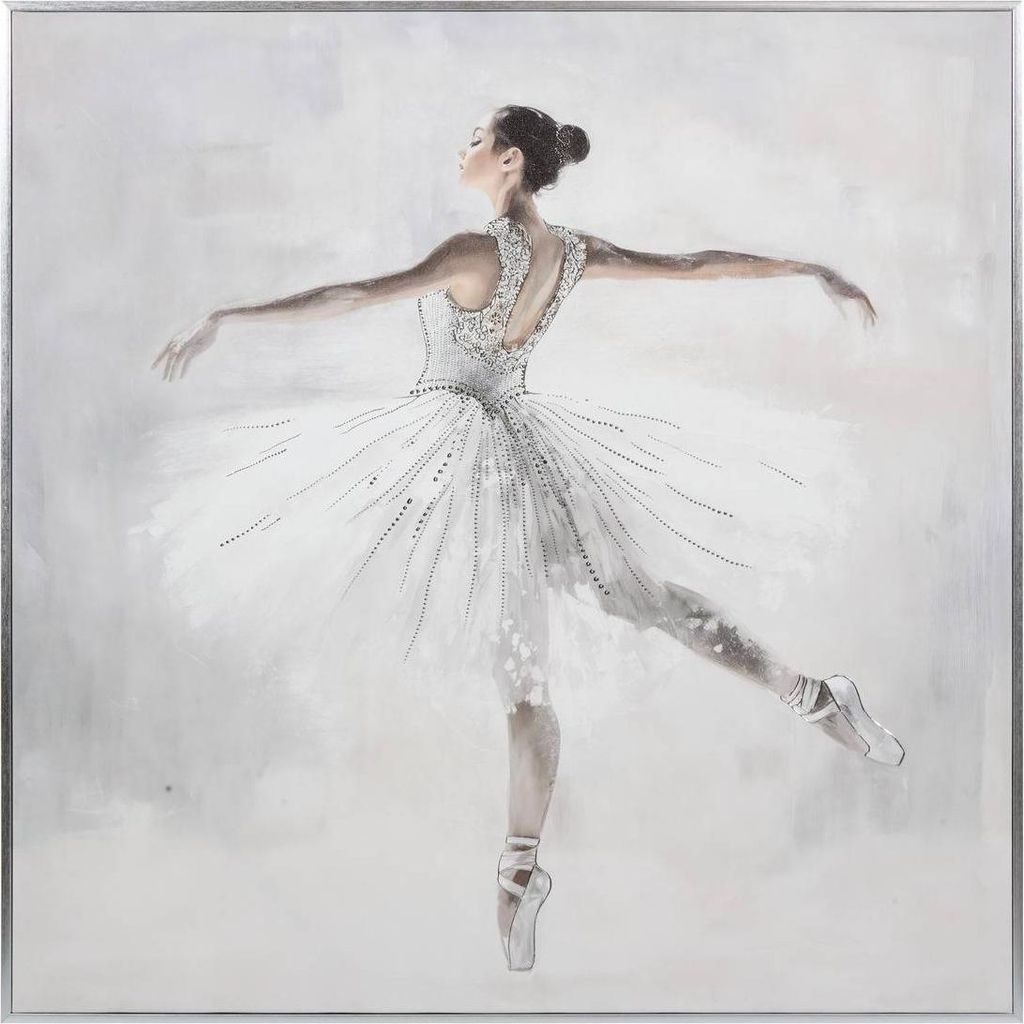 Bedruckte leinwand vivi 78x78cm grau - Atmosphera créateur d'intérieur