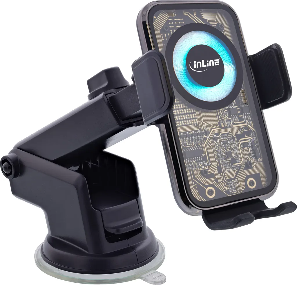 Support Voiture Chargeur Induction Universel QI 2 One Touch InLine KFZ - 2