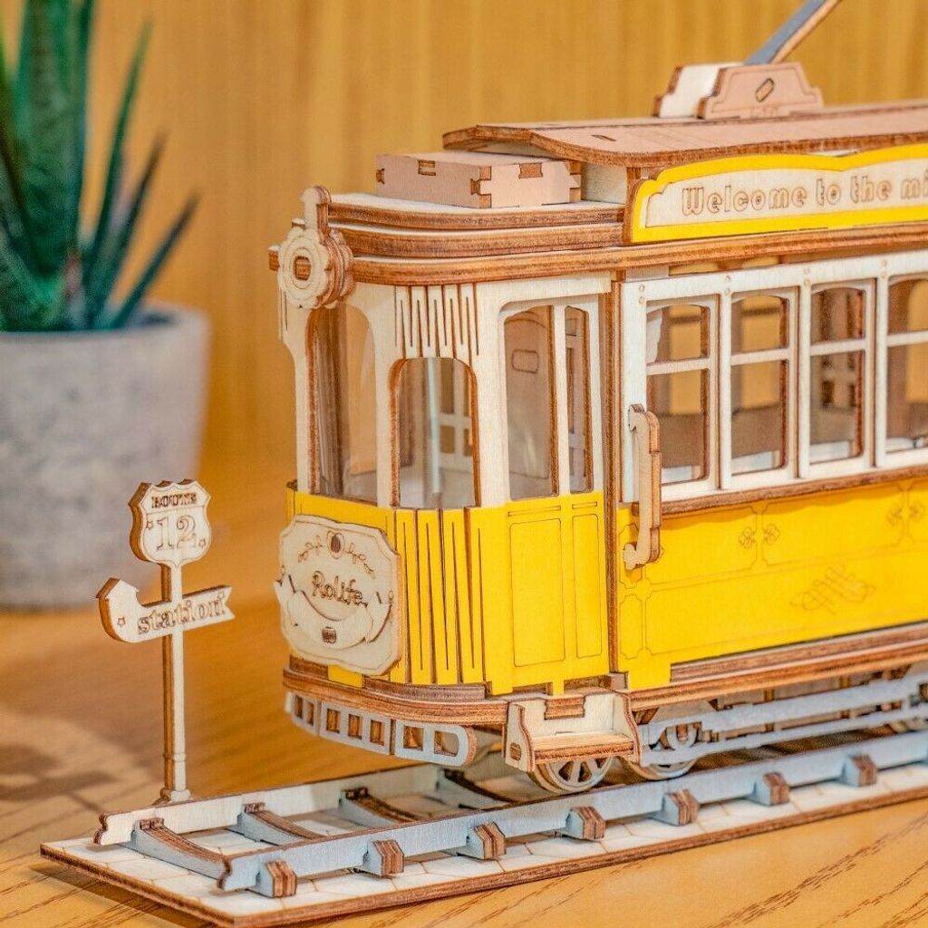 Drevené 3D puzzle s električkou Obrázok produktu 10