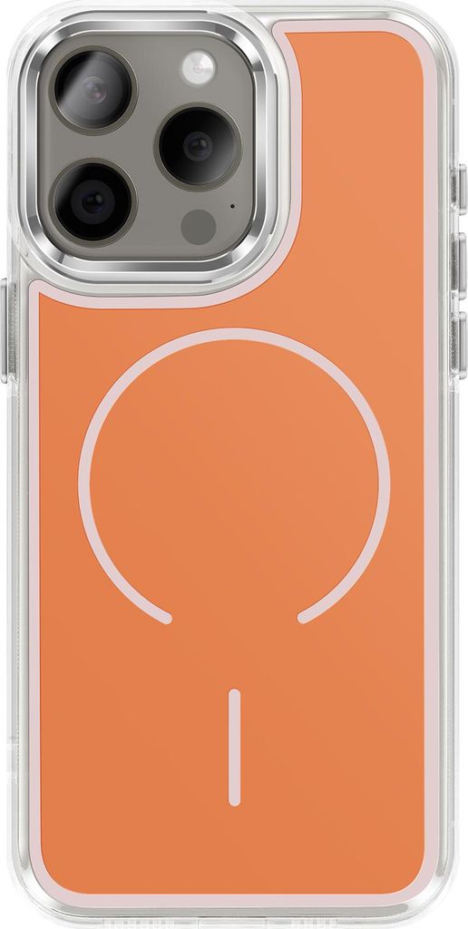 Avizar, MagSafe Hülle für iPhone 15 Pro Max Hybrid Verstärkte Schutzhülle, Orange