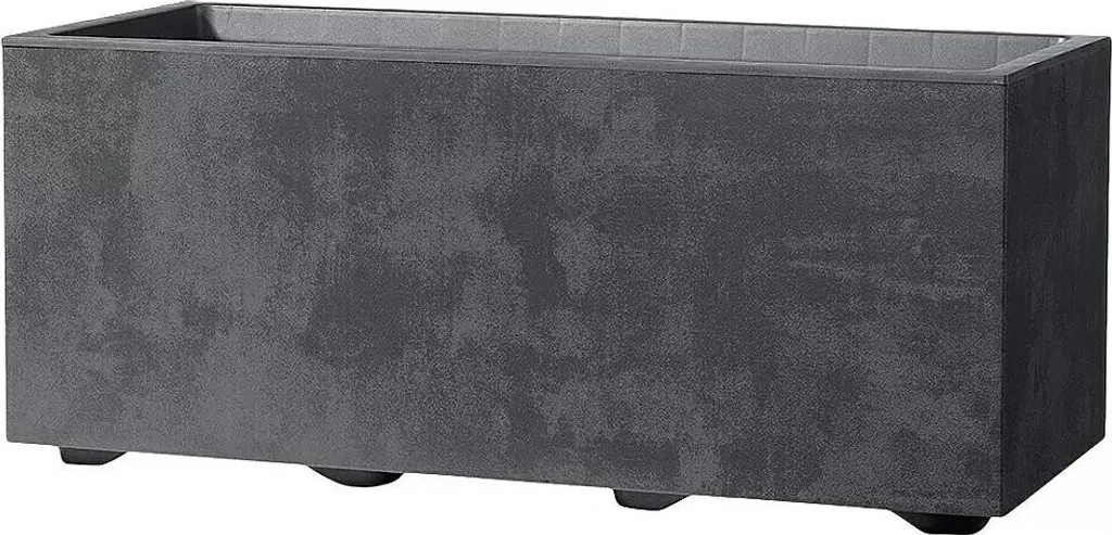 Pot de fleurs Millennium anthracite 59cm en plastique haute qualité
