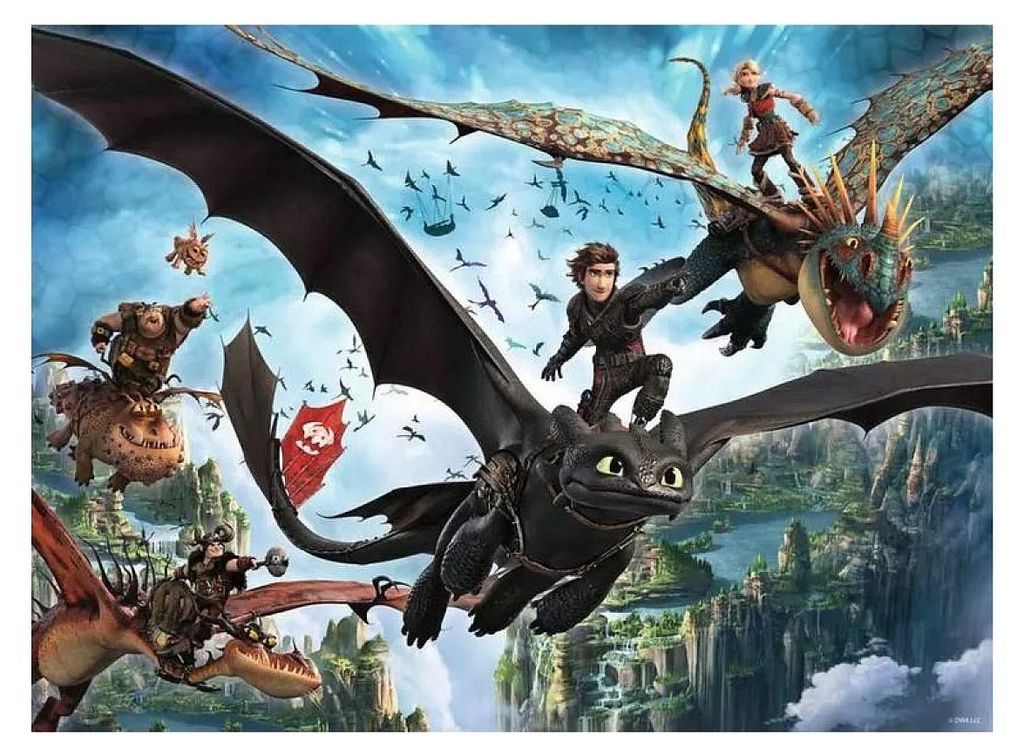 Ravensburger Puzzle da 150 pezzi del film Dragon Immagine del prodotto 