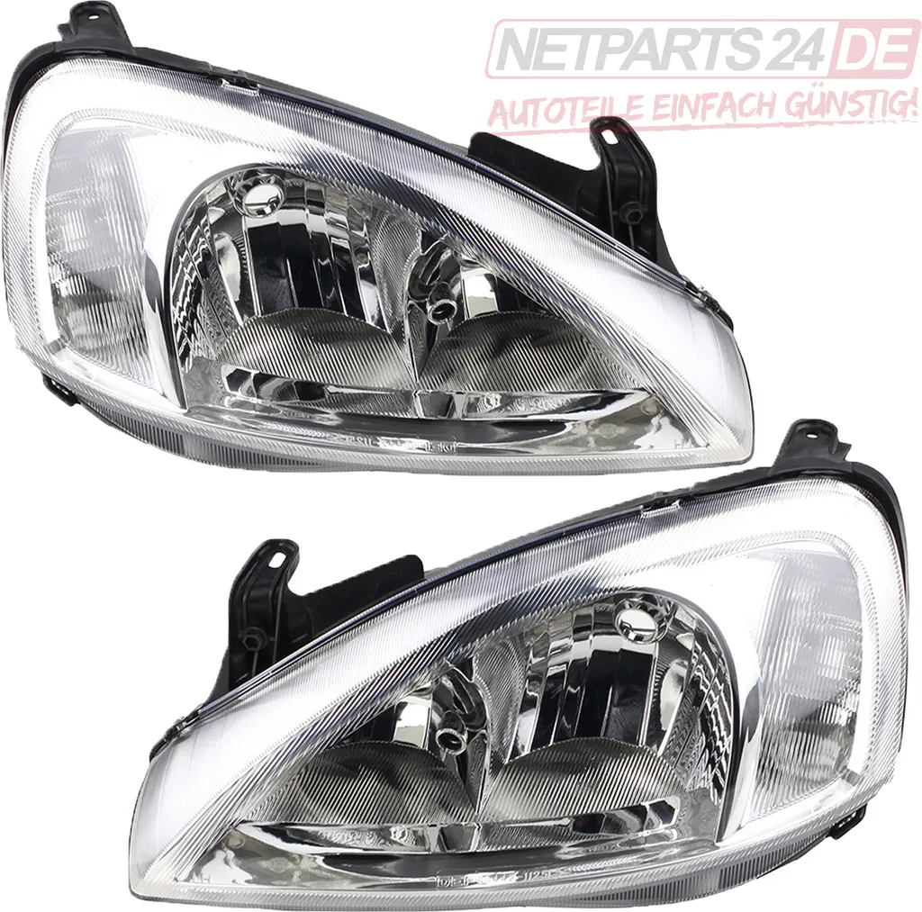 Fari Anteriori Johns per Opel Corsa C - Kit Completo H7 Valeo