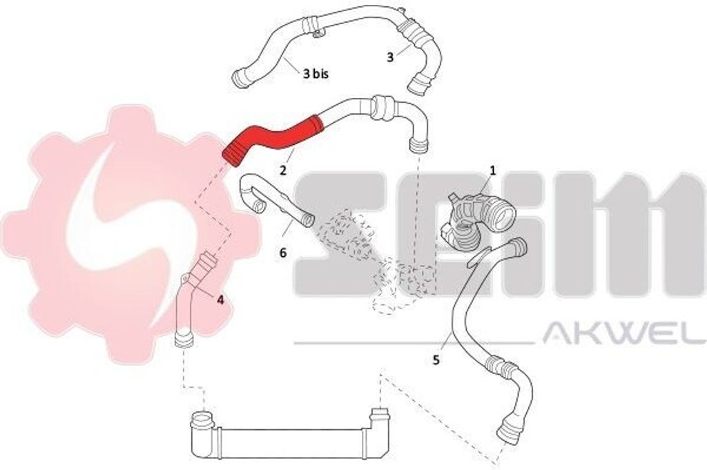 SEIM 981527 Turbo Ladeluftschlauch für RENAULT MEGANE III Grandtour (KZ0/1) Scénic III (JZ0/1) GRAND SCÉNIC III (JZ0/1) Megane III Schrägheck (...
