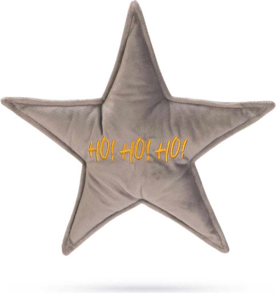Designed by Lotte Hundespielzeug X-Mas Stern aus Samt grau
