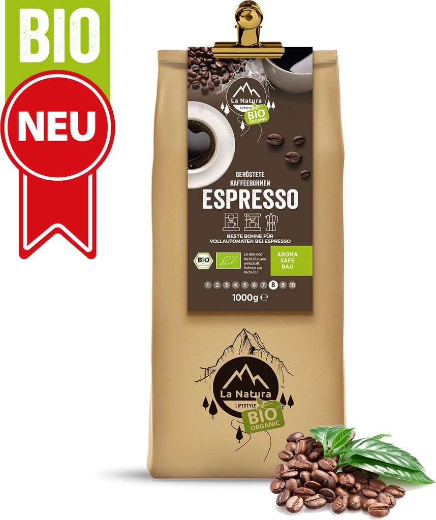 Espresso 1000g | La Natura Lifestyle | Organic | Kaffeebohnen