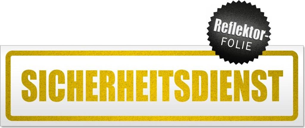 Sicherheitsdienst Magnetschild Schild magnetisch