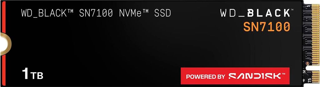 WD BLACK SN7100 500GB SSD 6800MB/s NVMe PCIe 4.0 M.2 Gen4 TLC 3D NAND