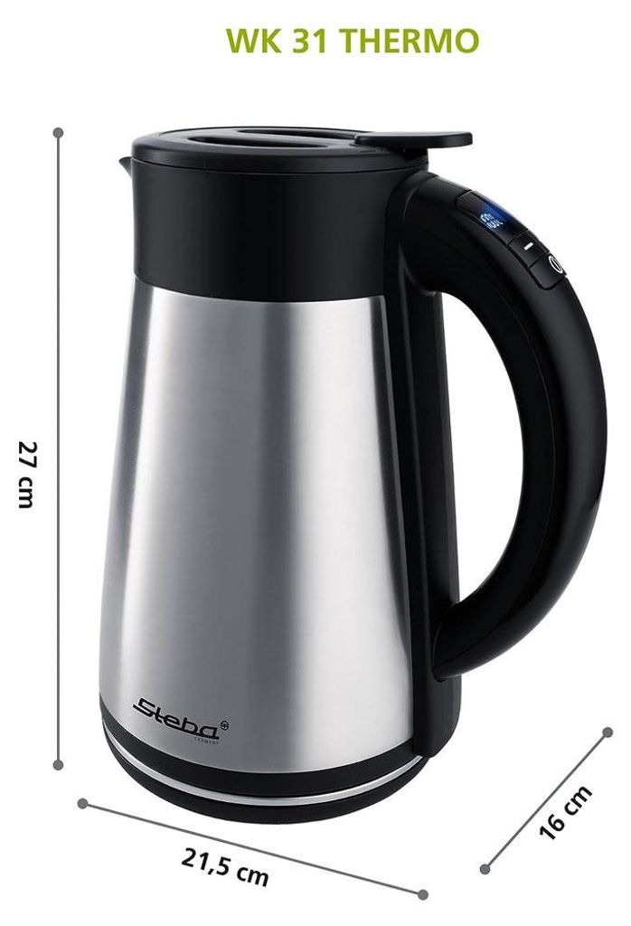 Steba WK 31 Thermo Wasserkocher mit Thermoskanne