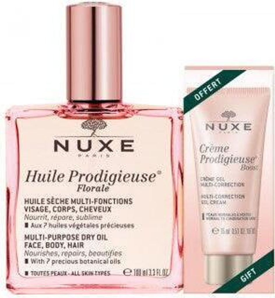 Nuxe Huile Prodigieuse Florale 100ml with Free 30ml Floral Scented Shower Gel