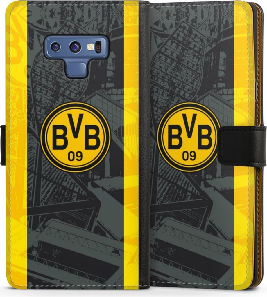 DeinDesign Klapphülle für Samsung Galaxy Note 9 Handytasche Lederhülle Tasche BVB Borussia Dortmund Stadion