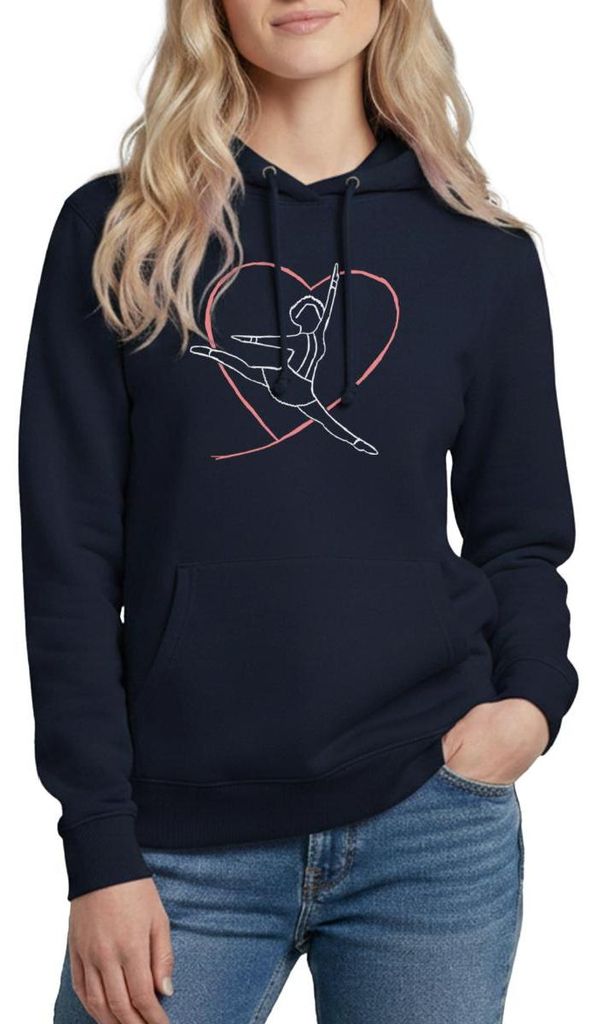 Spreadshirt Tanzmariechen Liebe Gardetanz Damen Hoodie, S, Navy
