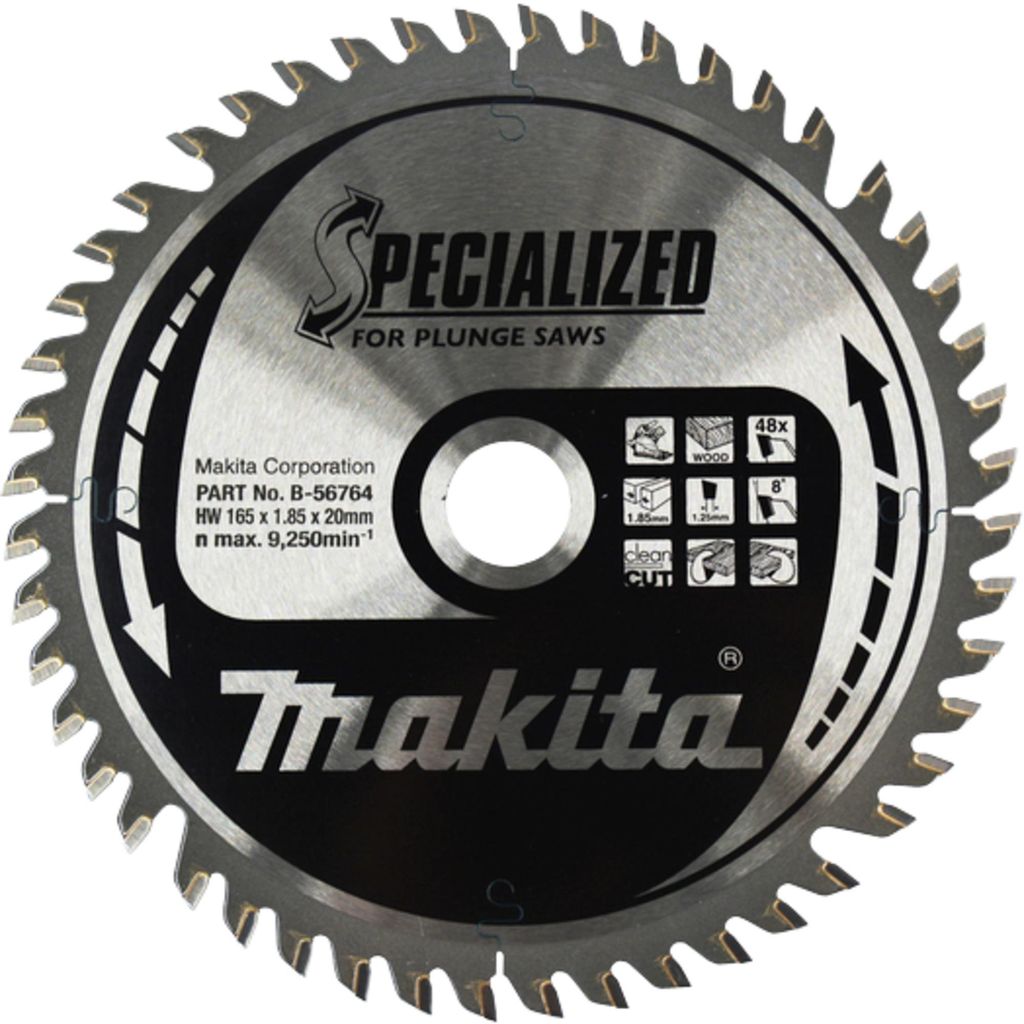 Makita B-56764 Lama SPECIALIZZATA 165x20x48Z Immagine del prodotto 