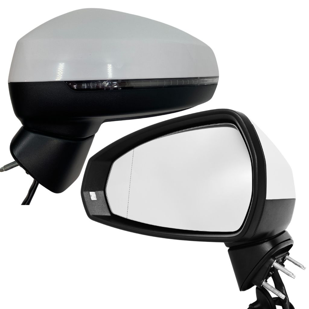 BILMAX Links Außenspiegel Ersatz für Audi A3 S3 Sportback 2015-2020 Elektrisch Verstellbar, Manuell Einklappbar, Blinklicht, Beheizbar, 6 Kabel