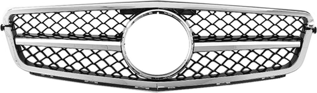 Kühlergrill Grill Frontgrill für Mercedes C Klasse W204 2011-2014 Schwarz