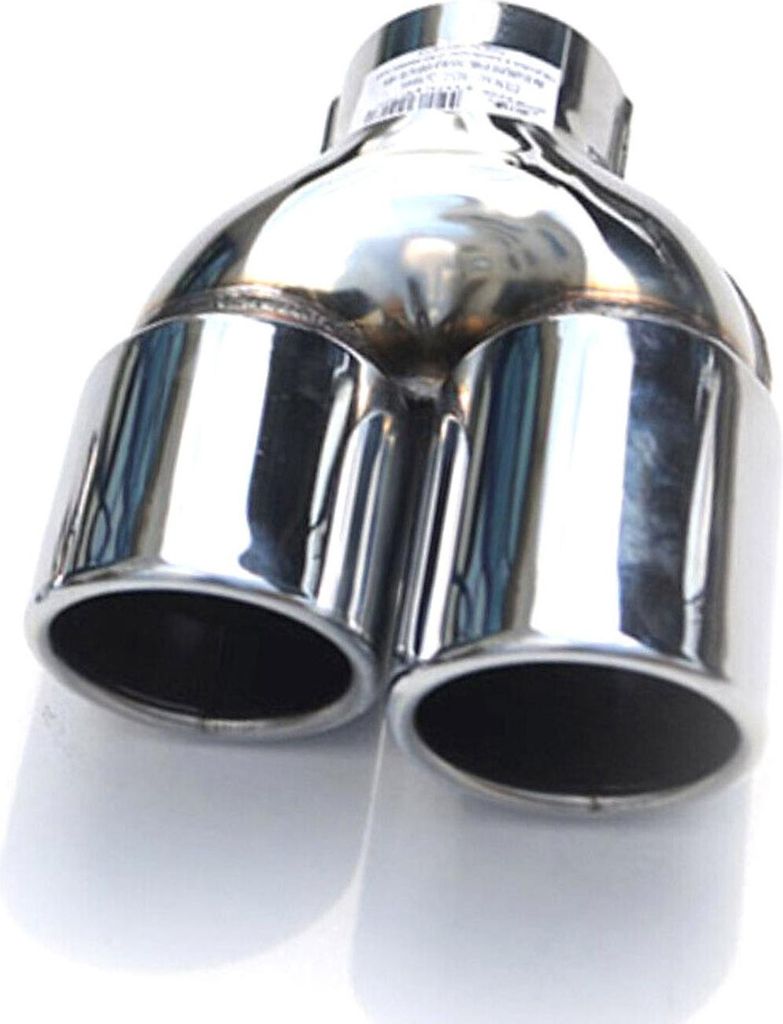 Auspuffblende Endrohr für Mercedes W204 W211 C207 W221 Edelstahl Chrom 76mm 1tlg