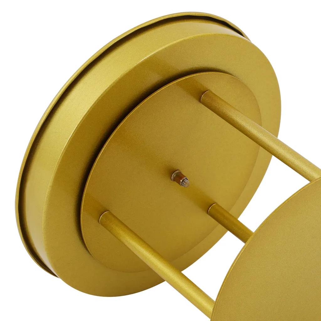 Porte-Fleurs Rond Géométrique 20x15cm, Structure Stable en Métal - 10Pcs
