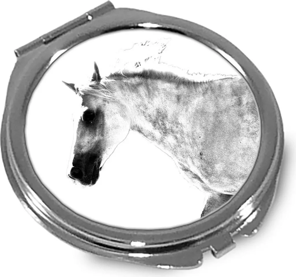 Specchio Tascabile Personalizzato Cavallo - Art-Dog Logo Mirror