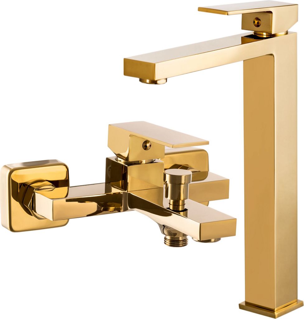 Ister Gold Bade- und Waschtischarmaturenset