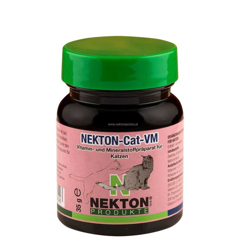 NEKTON Cat VM – Mineral- und Vitaminkomplex für Katzen, tägliche Anwendung, 35gNEKTON Cat VM – Mineral- und Vitaminpräparat für Katzen, 35g...