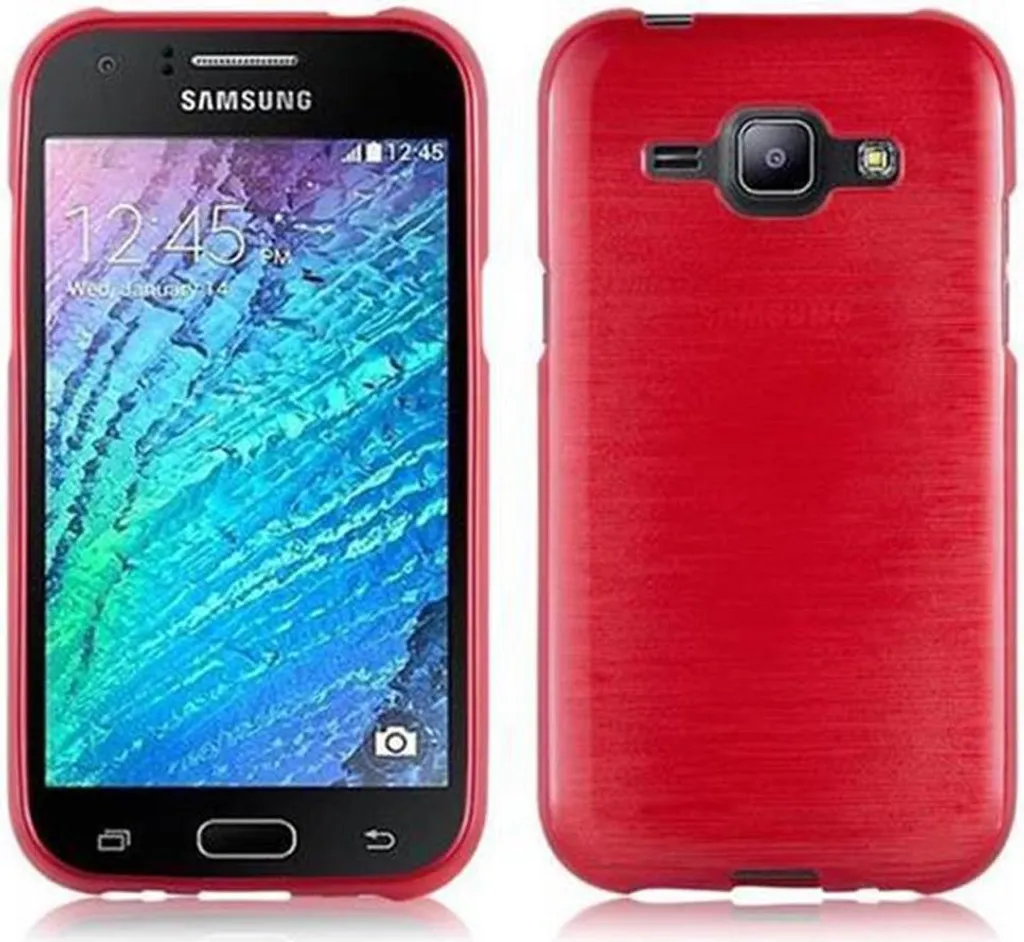 Custodia Samsung J1 2015 Cadorabo Rosso Candy - Ultra Slim TPU Case