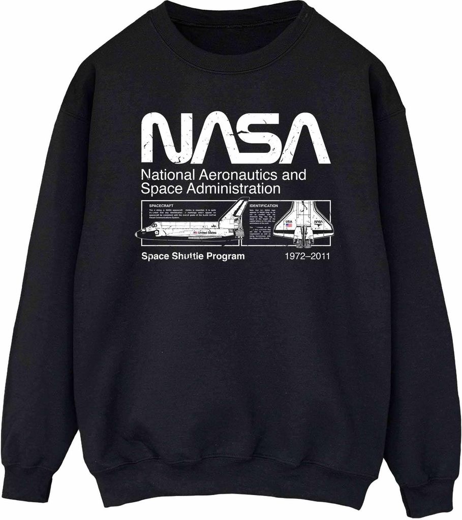 NASA - Sweatshirt für Damen BI2202 (XL) (Schwarz)