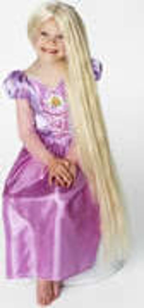 Rapunzel Haarspange Mit Langen Goldenen Zöpfen - Kinderkostüm-Zubehör, 3 Stück