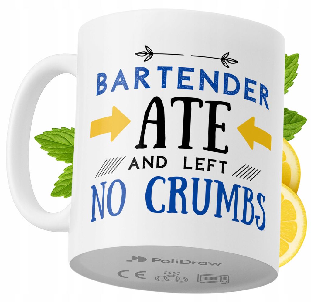 Lustige Kaffee- oder Teetasse mit witzigem Textdesign - ideal für Barkeeper, Geburtstage, Namenstage und Feiertage. Hochwertige Tasse für besonde...