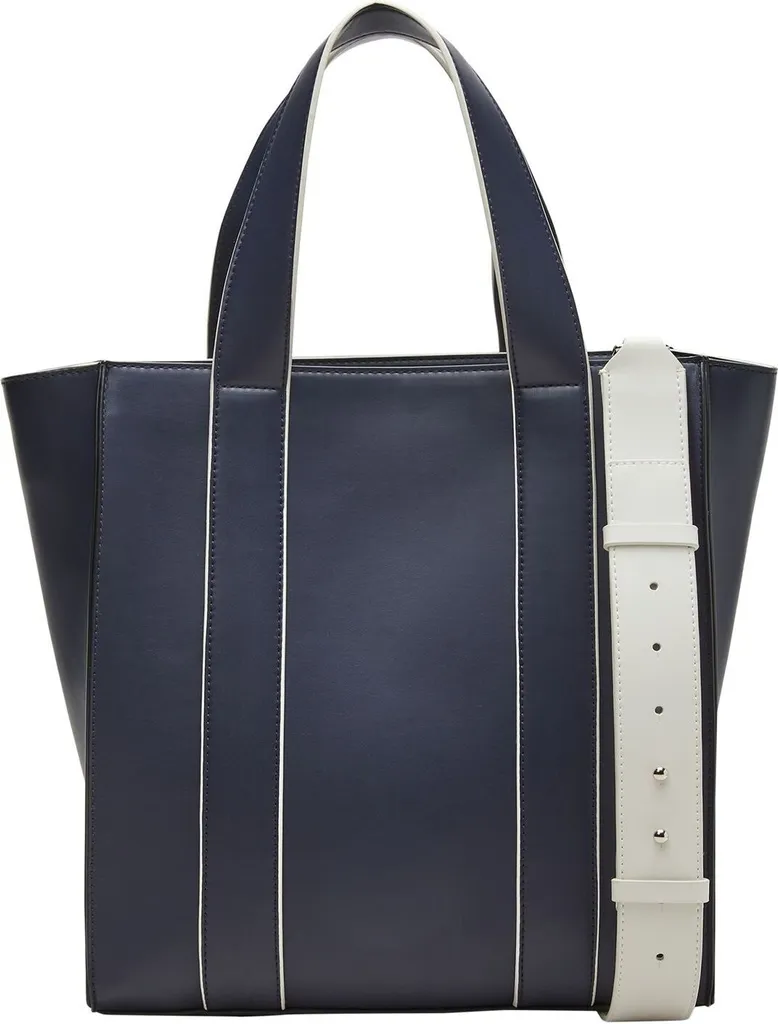 Fini le manque de place avec le sac shopper s.Oliver bleu marine zippé