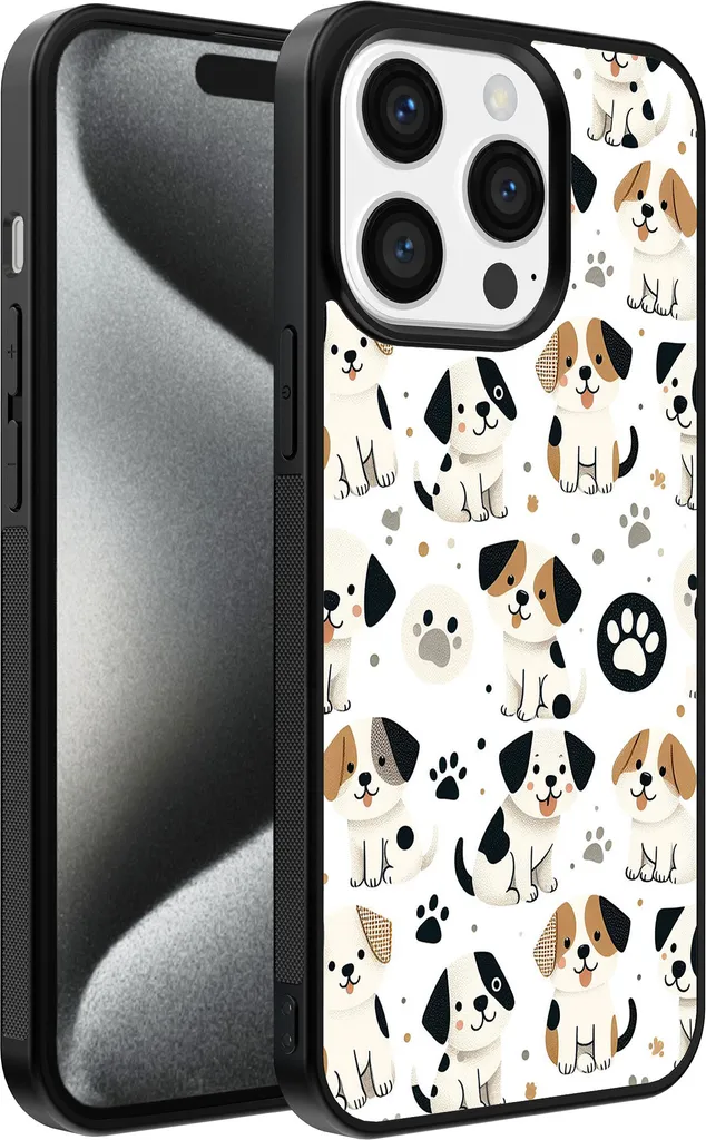 Custodia iPhone 15 Pro Max Dog Design - Cover TPU Back Stampa Cane