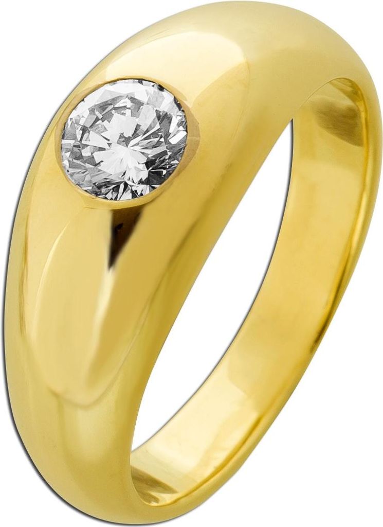 Solitärring Gold 585 14K Solitär Brillant 0.82ct 20