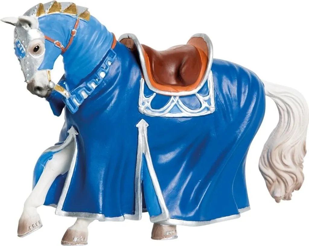 Figurine cheval robuste Bullyland 80769 bleu plastique pour jeux enfant