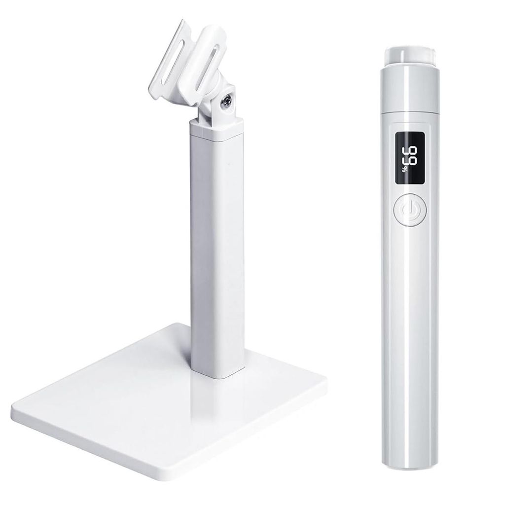 Mini-Manikürelampe, UV-LED-Lampe für Nagelkleber, Nagellack, Nagelstempel, Gelnägel, inkl. Nagellampensockel und Zubehör