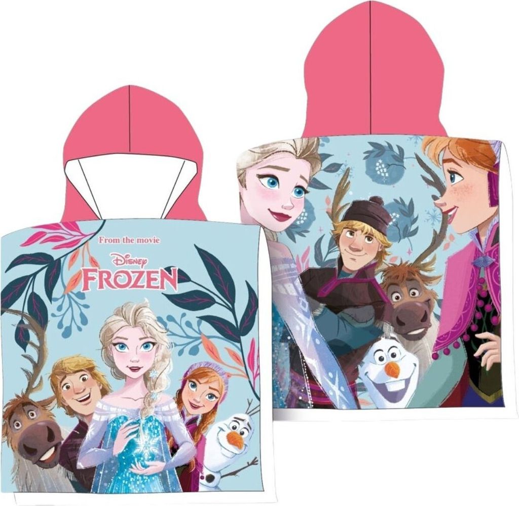 Ręcznik dziecięcy Frozen z mikrofibry, ponczo kąpielowe z Zdjęcie produktu 
