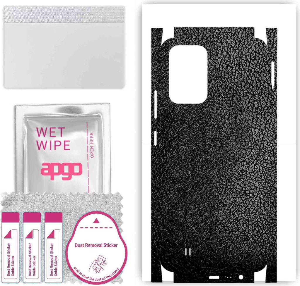 apgo Rückseite + Seiten Schutzfolie, Skin, kompatibel mit Realme Narzo 50i, Hinten Displayschutzfolie aus Vinylfolie, kratzfest, einfache Montage ...