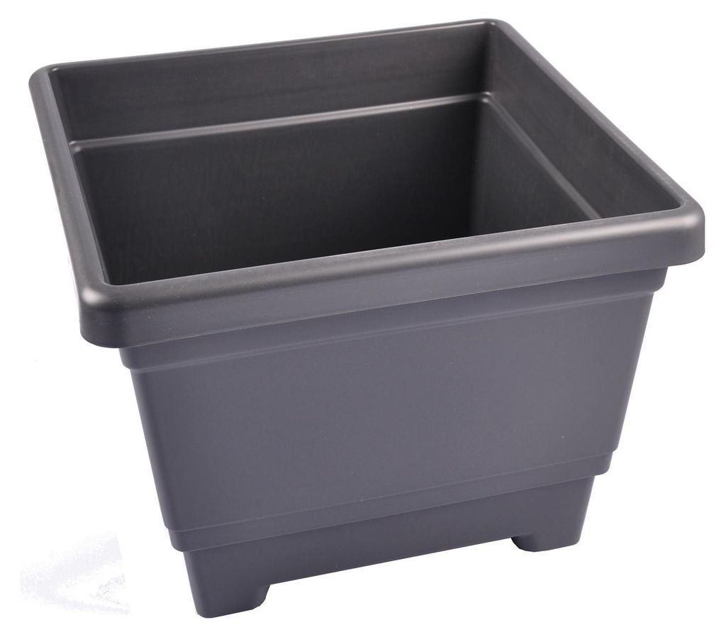 Blumenkübel anthrazit Blumenkasten Pflanzkübel Blumentopf Produktbild 