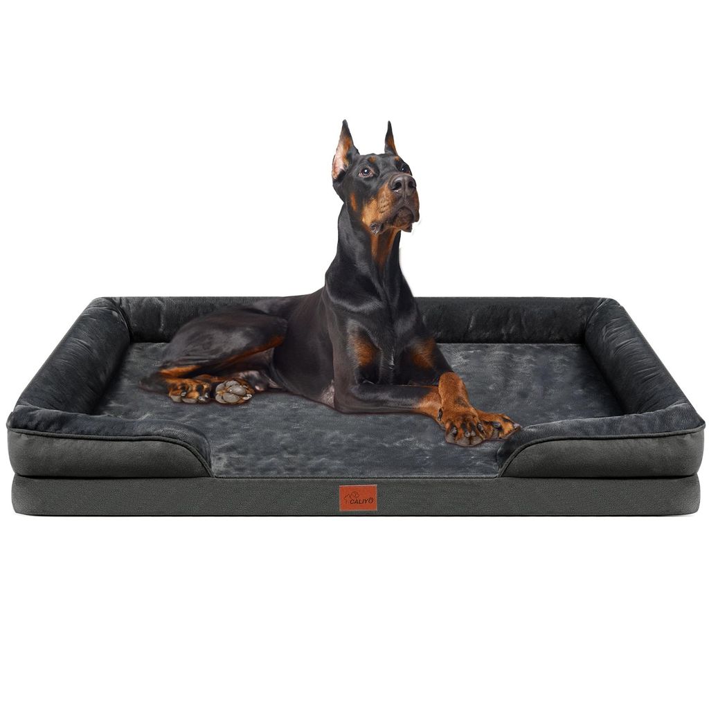 Tierbett orthopädisches Hundebett Memory Foam Ergonomisches Hundesofa, mit rutschfest abnehmbarem waschbarem Bezug