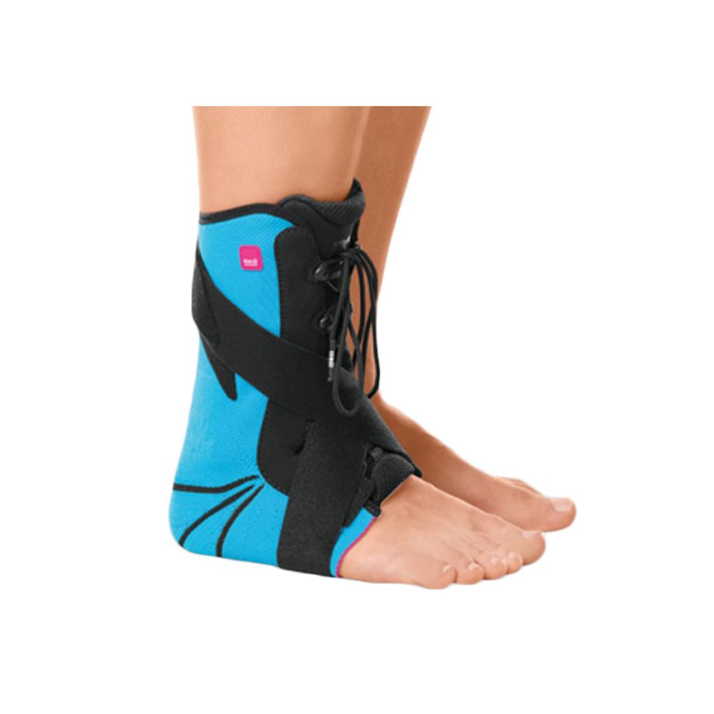 Sprunggelenkorthese Levamed stabili-tri blau-schwarz>>>>Gr. 4 links