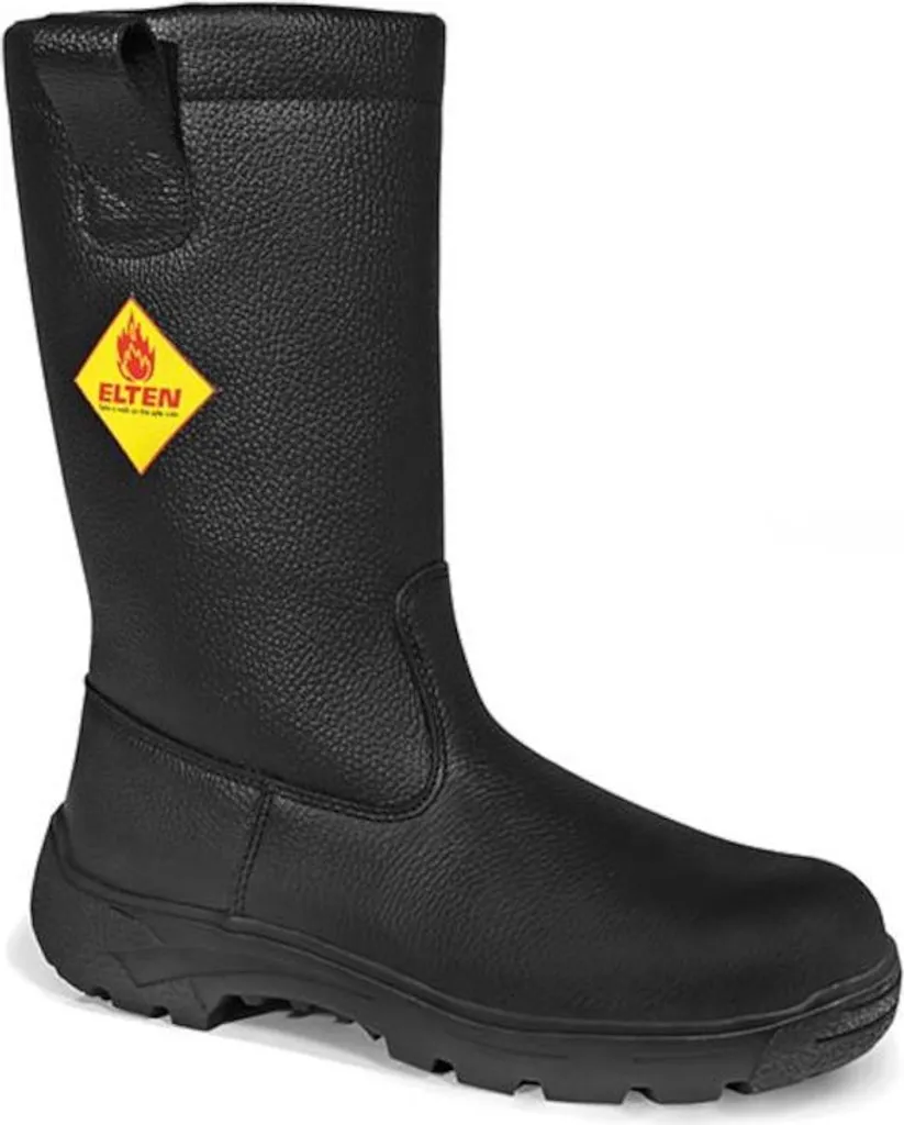 Bottes pompiers MASTER F2A forme D en cuir ignifugé avec poignées 47