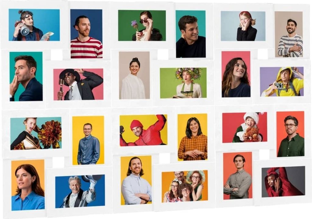 Möbel Collage Bilderrahmen für 24x(10x15 cm) Fotos Weiß MDF - Bilderrahmen 332788